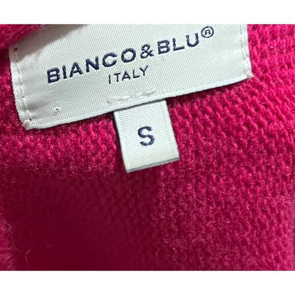 Bianco & Blu Sweater Women's Wool Blend Pullover Pink Made in Italy Size Small - Picture 7 of 8